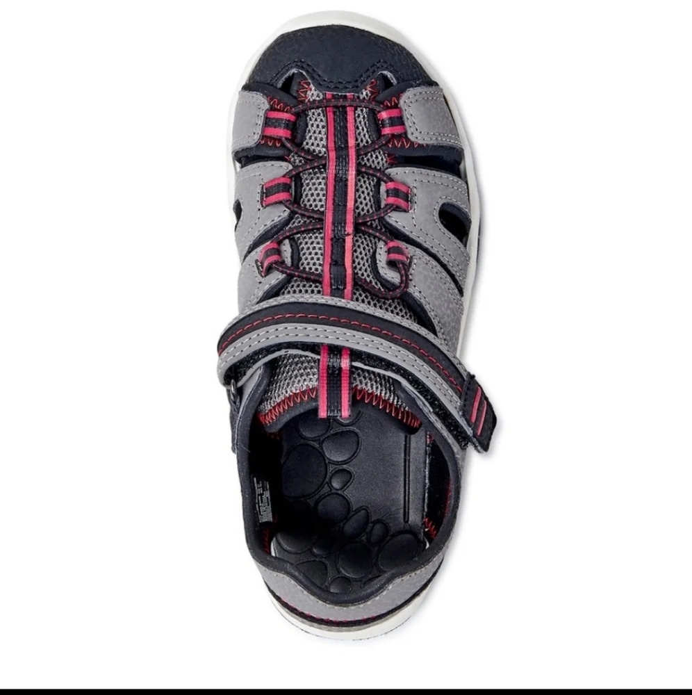 Wonder Nation Boys Closed Toe Sandals Grey Black